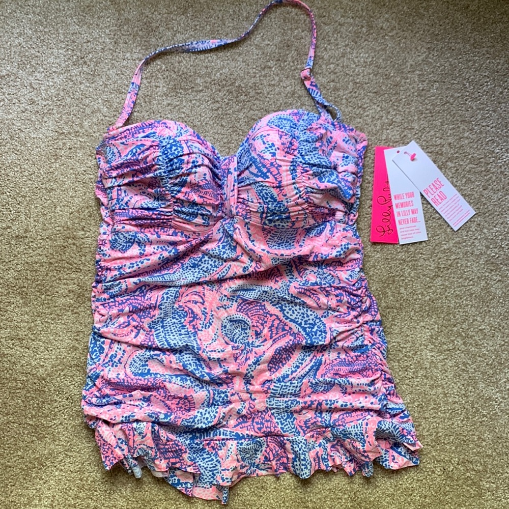 Lilly Pulitzer Carmen ruffled tanking top